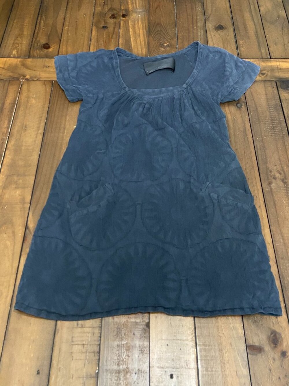 Yigal Azrouël Gray Circle Jacquard Tunic Dress 4